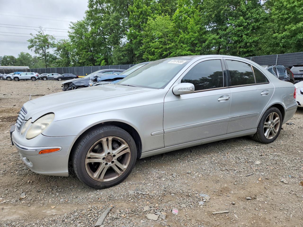 2005 Mercedes-benz E 500 Silver vin: WDBUF70J95A641696