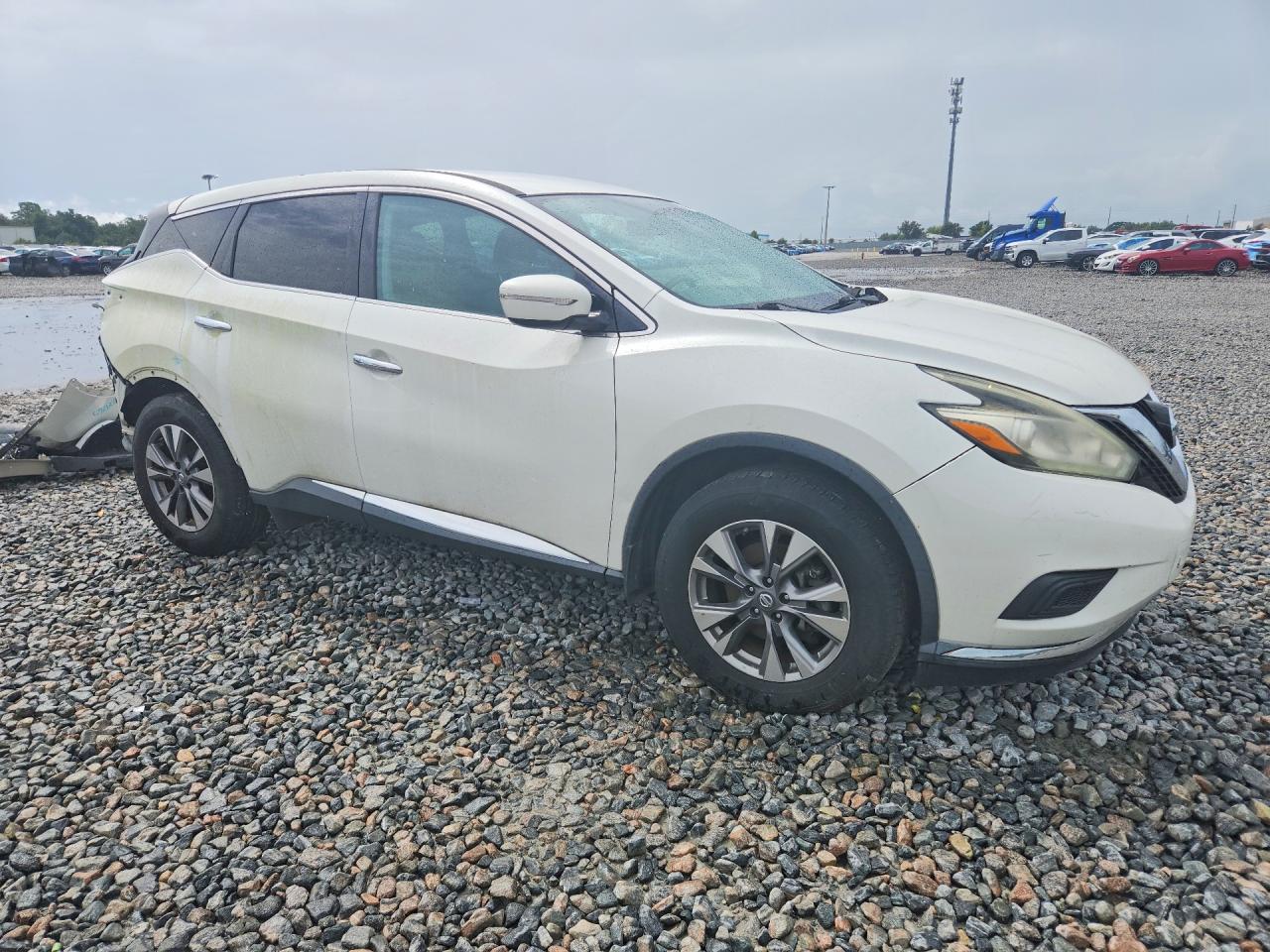 2015 Nissan Murano S White vin: 5N1AZ2MG4FN276153