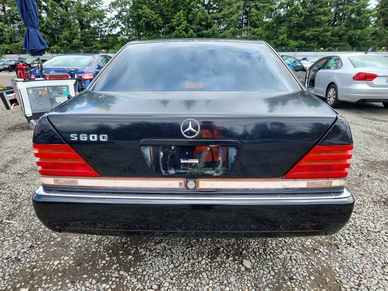 1993 Mercedes-benz 600 Sel Black vin: WDBGA57E2PA103644