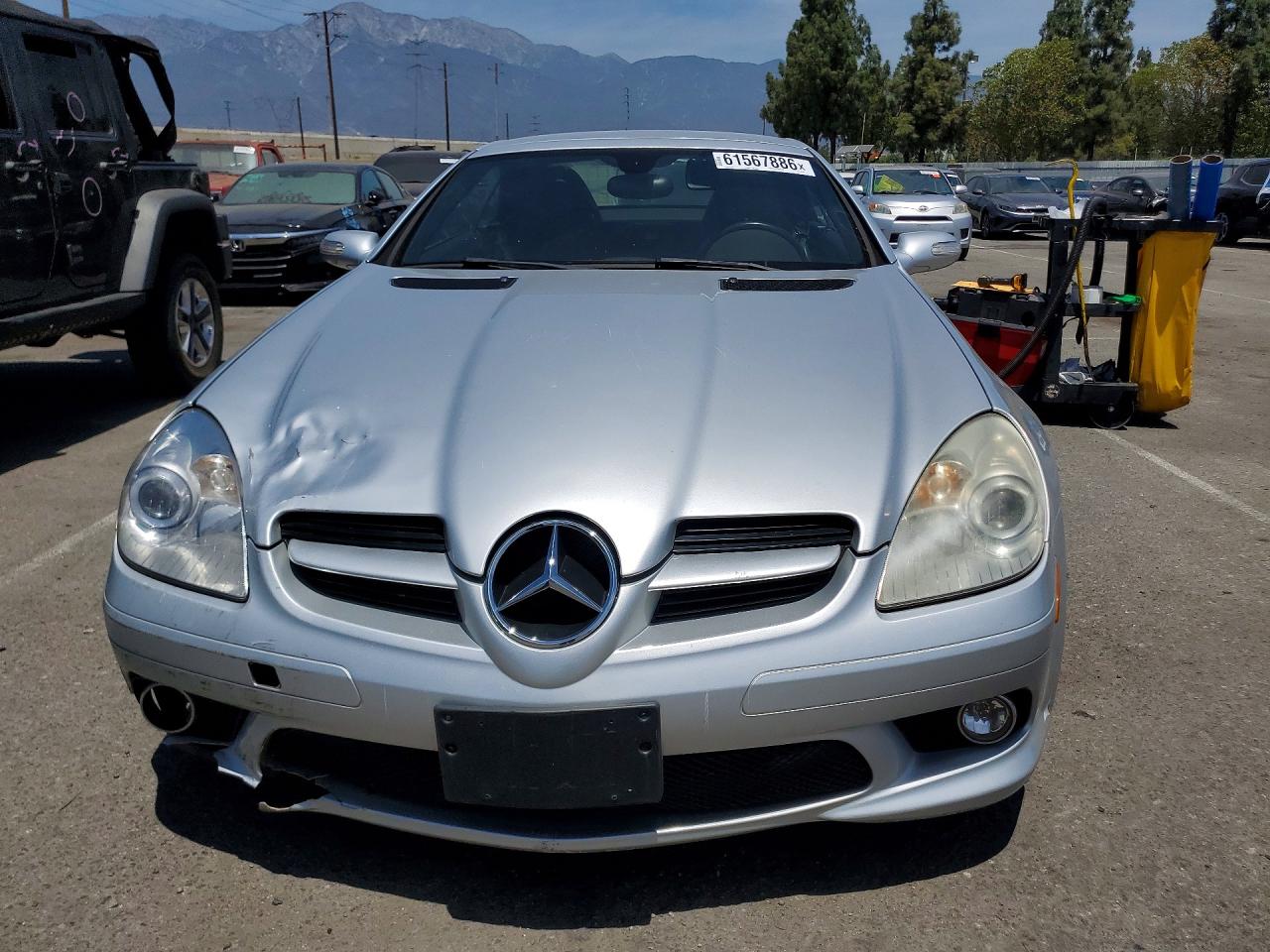 2005 Mercedes-benz Slk 350 Gray vin: WDBWK56F15F061177