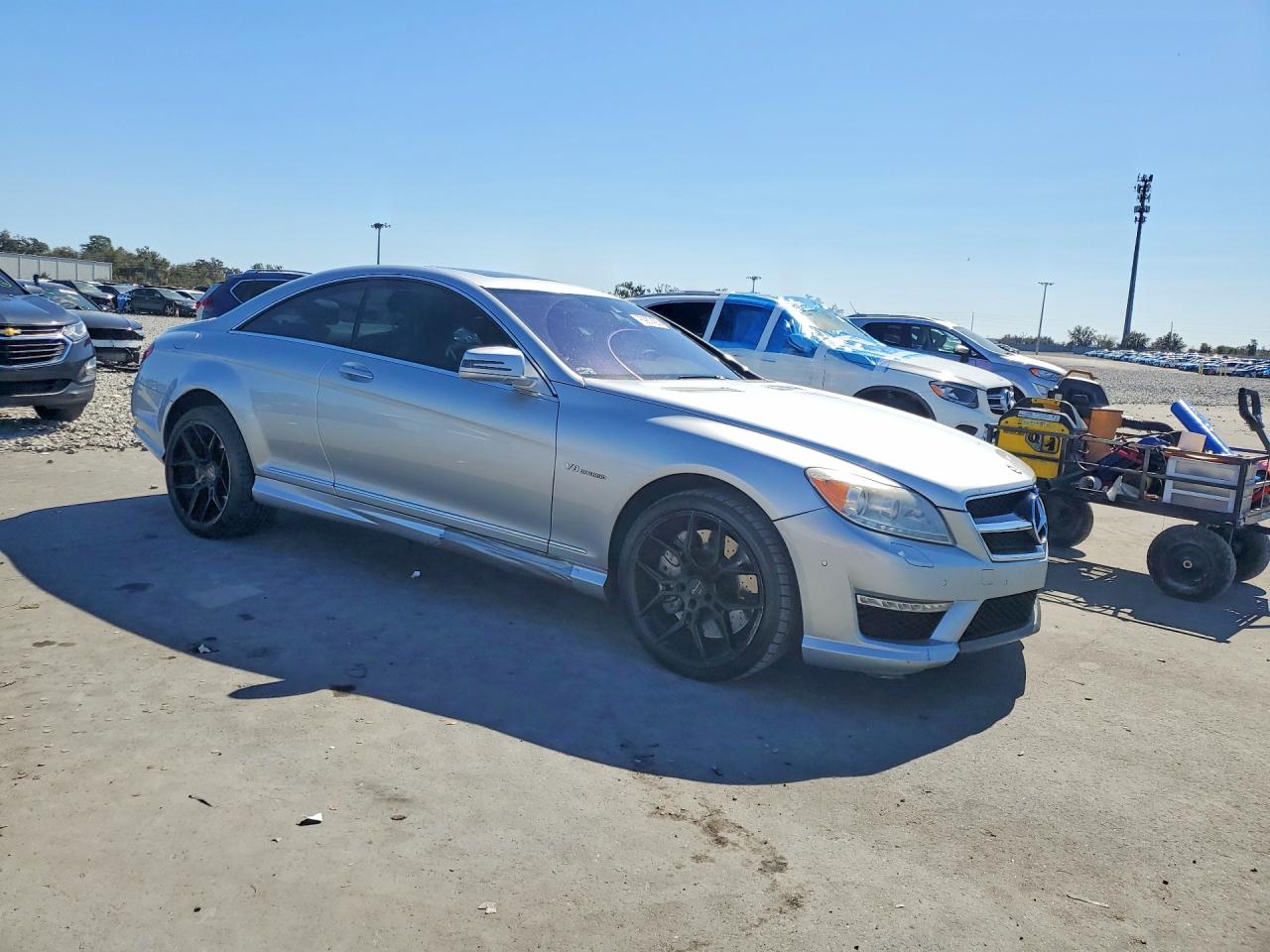 2012 Mercedes-benz Cl 63 Amg Silver vin: WDDEJ7EB8CA028428