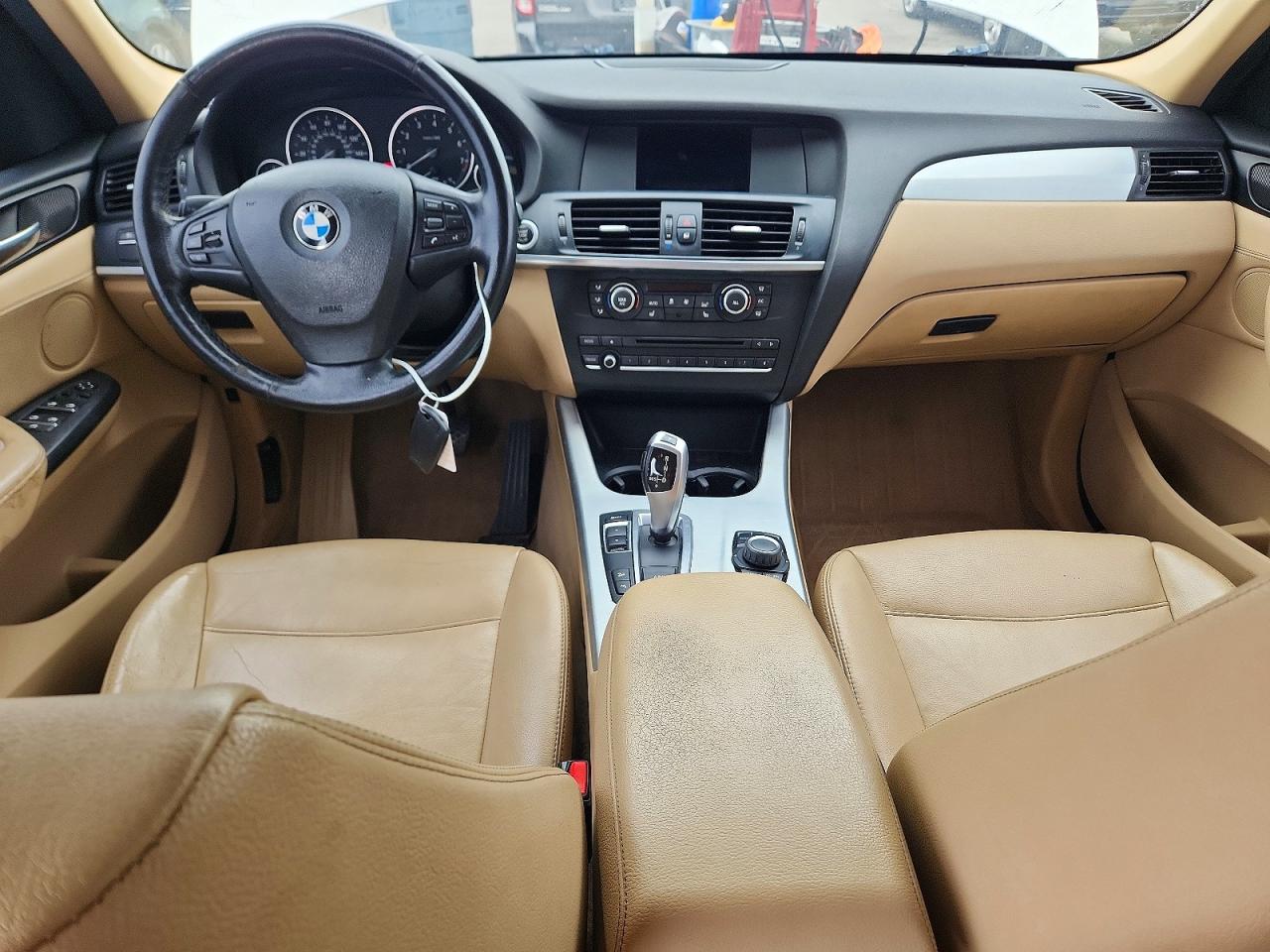2013 Bmw X3 Xdrive28i White vin: 5UXWX9C50D0D01151