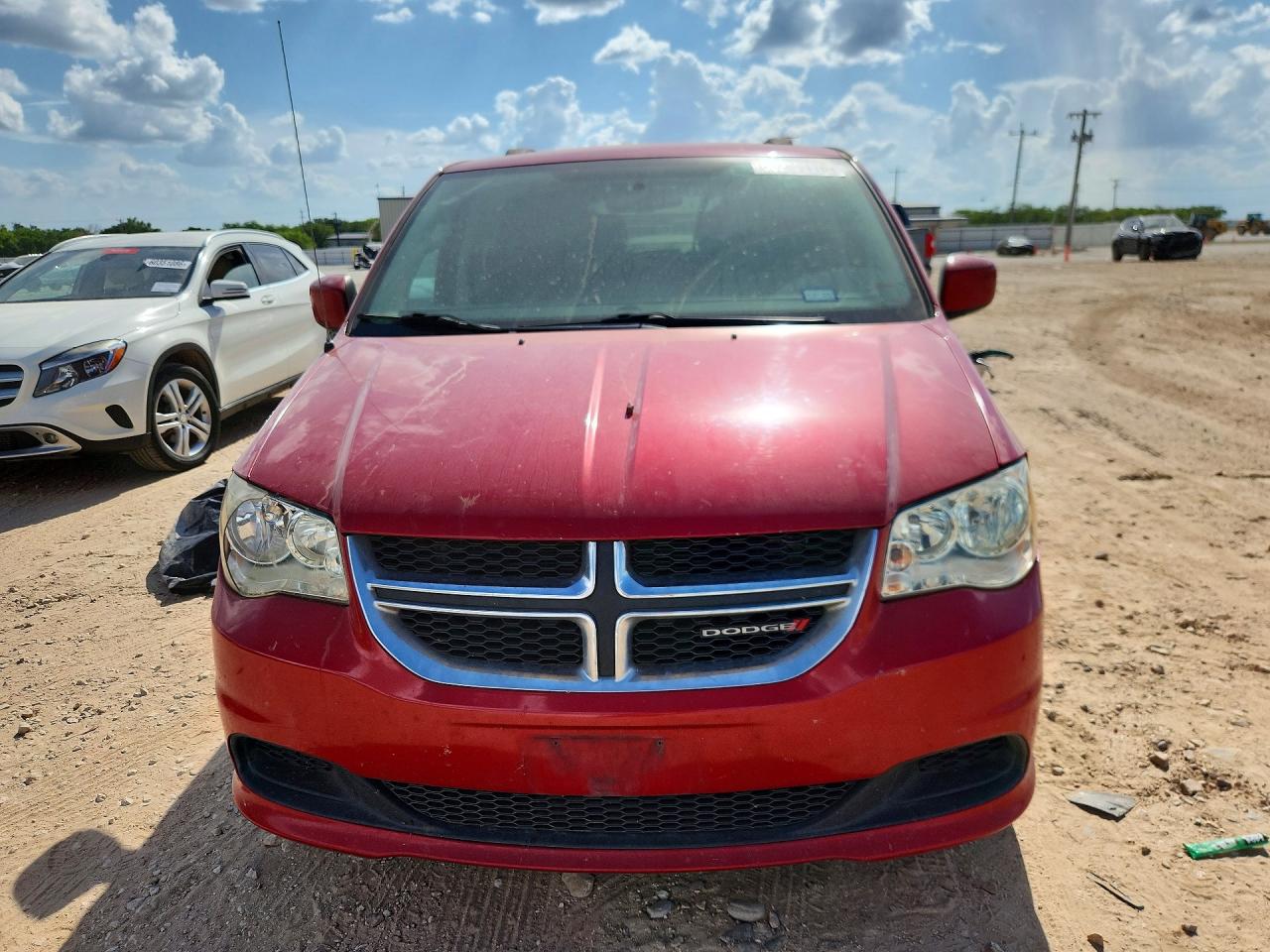 2014 Dodge Grand Caravan Sxt Red vin: 2C4RDGCG2ER250818