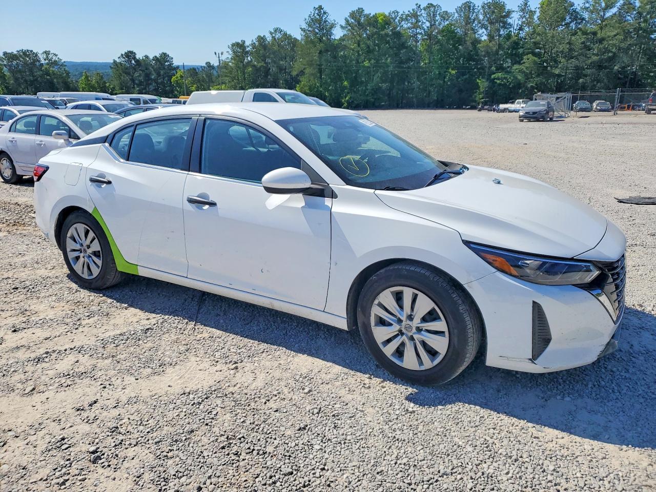 2024 Nissan Sentra S White vin: 3N1AB8BV7RY257362