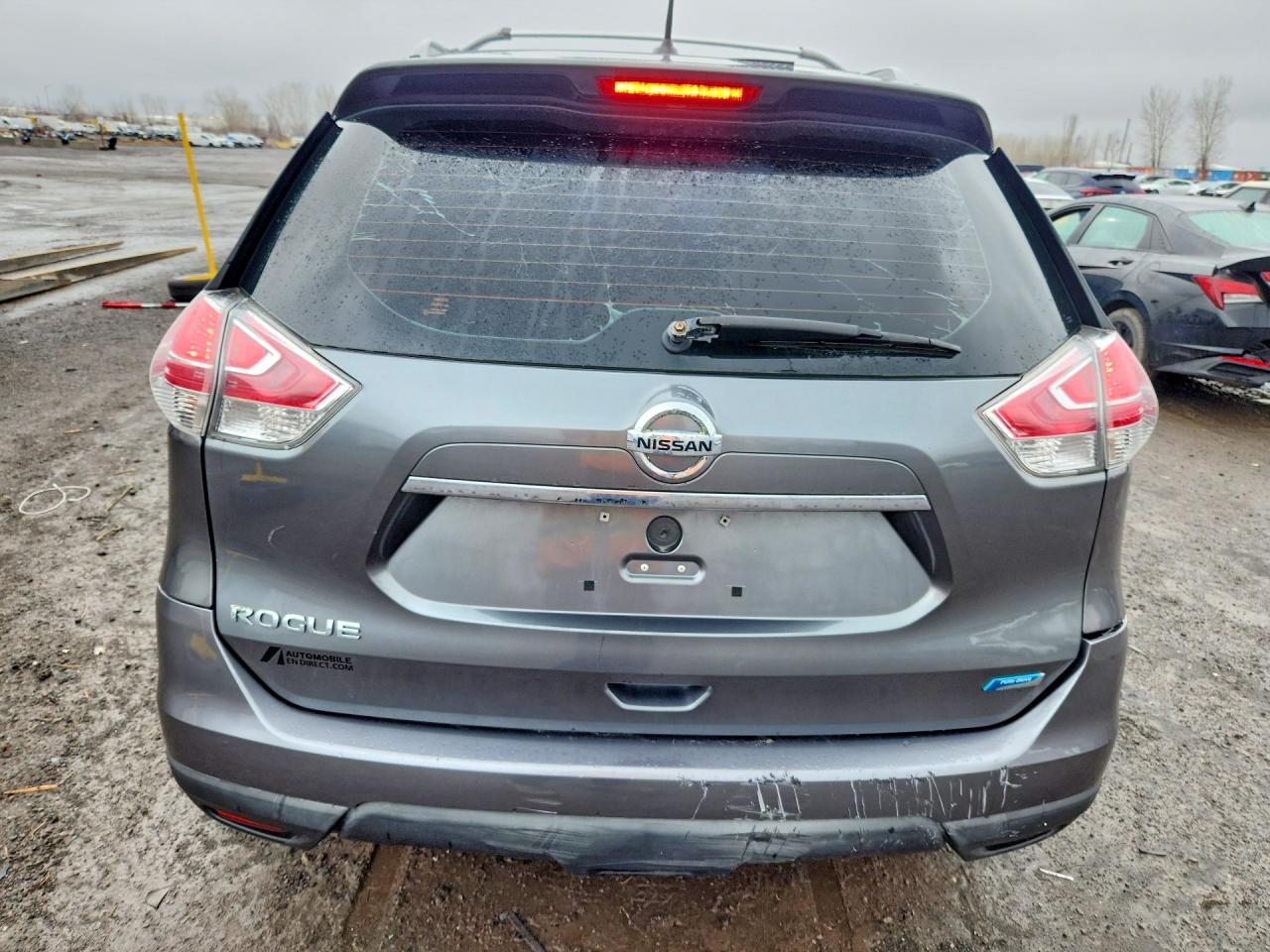 2014 Nissan Rogue S Gray vin: 5N1AT2MTXEC777413