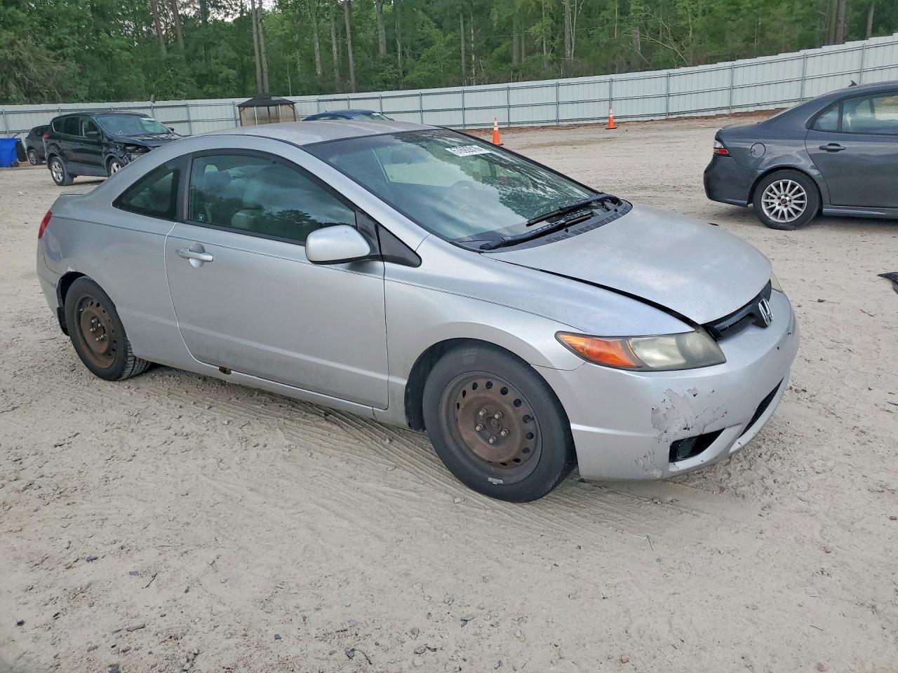 2007 Honda Civic Lx Gray vin: 2HGFG11647H504072