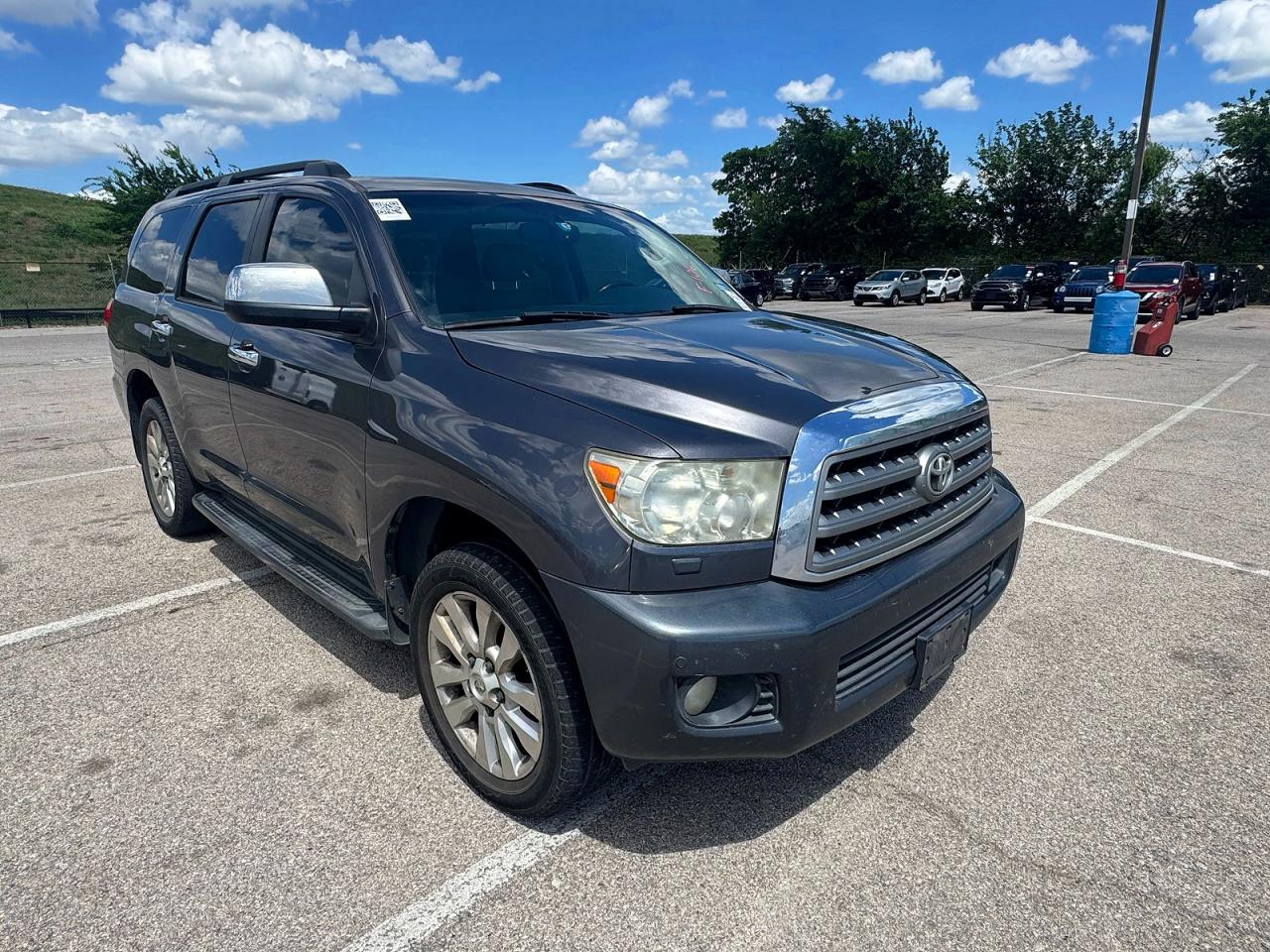 2012 Toyota Sequoia Platinum Gray vin: 5TDDW5G11CS071124