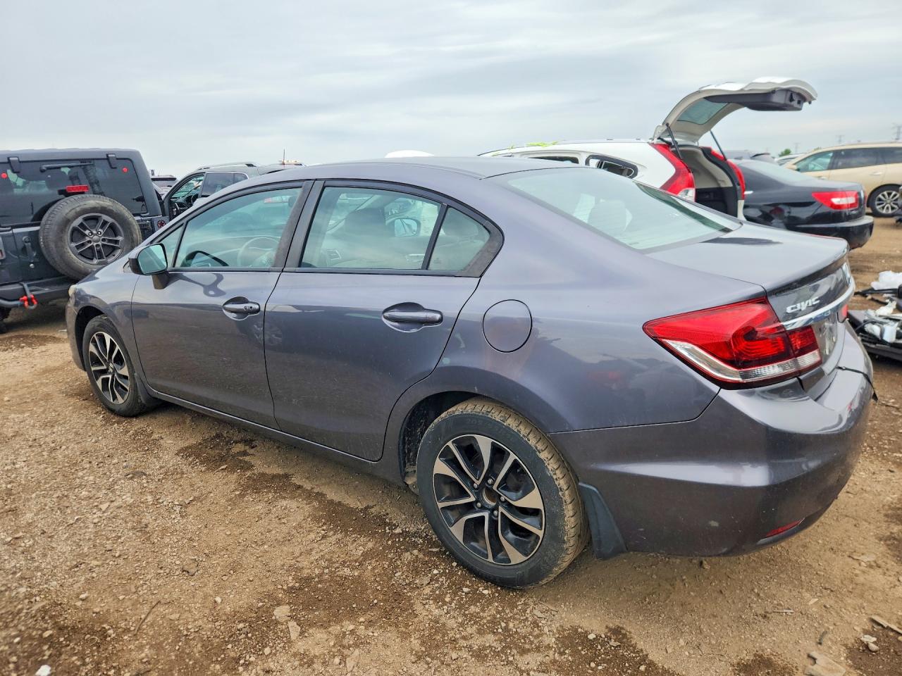 2014 Honda Civic Ex Gray vin: 19XFB2F87EE005935