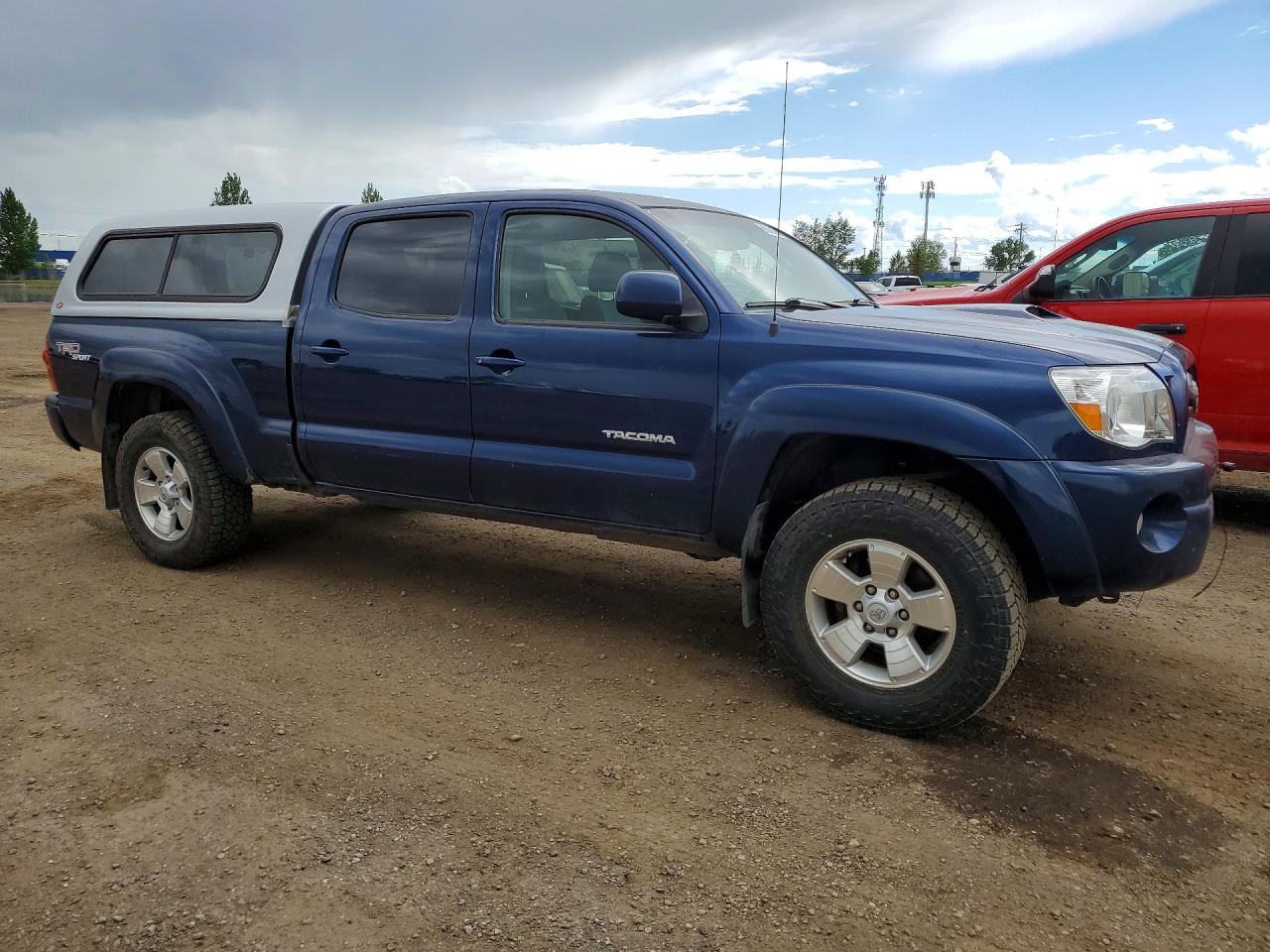 2007 Toyota Tacoma Double Cab Long Bed Blue vin: 5TEMU52N97Z325073