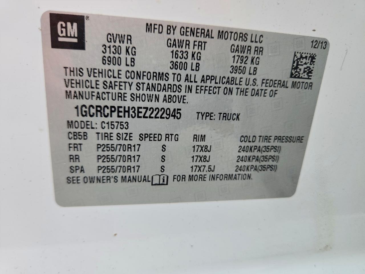 2014 Chevrolet Silverado C1500 White vin: 1GCRCPEH3EZ222945