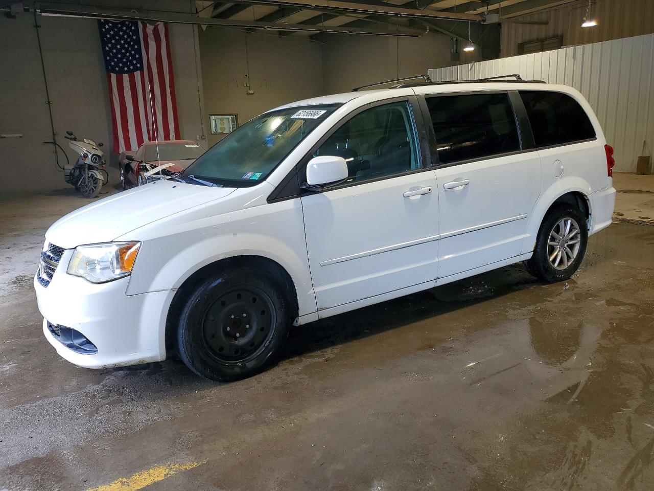 2012 Dodge Grand Caravan Sxt White vin: 2C4RDGCG1CR265582