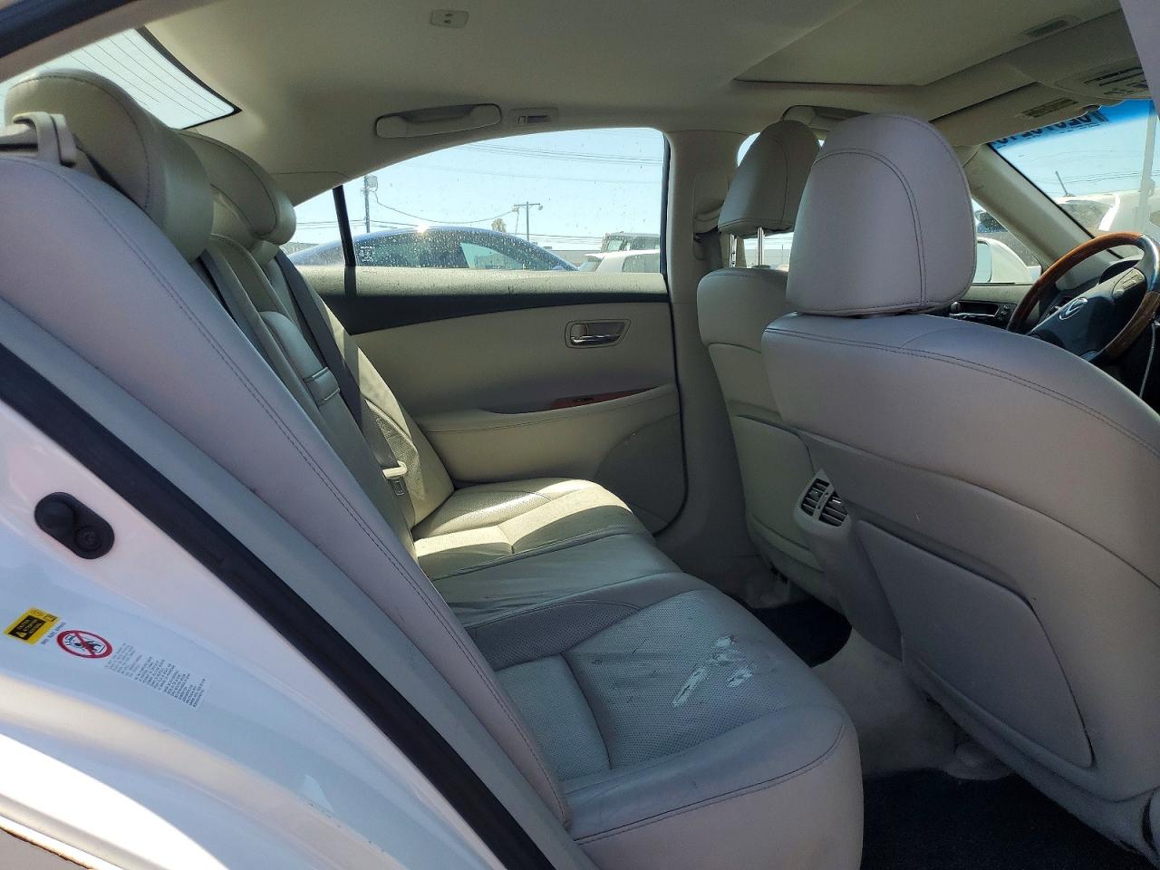 2009 Lexus Es 350 White vin: JTHBJ46G992339003