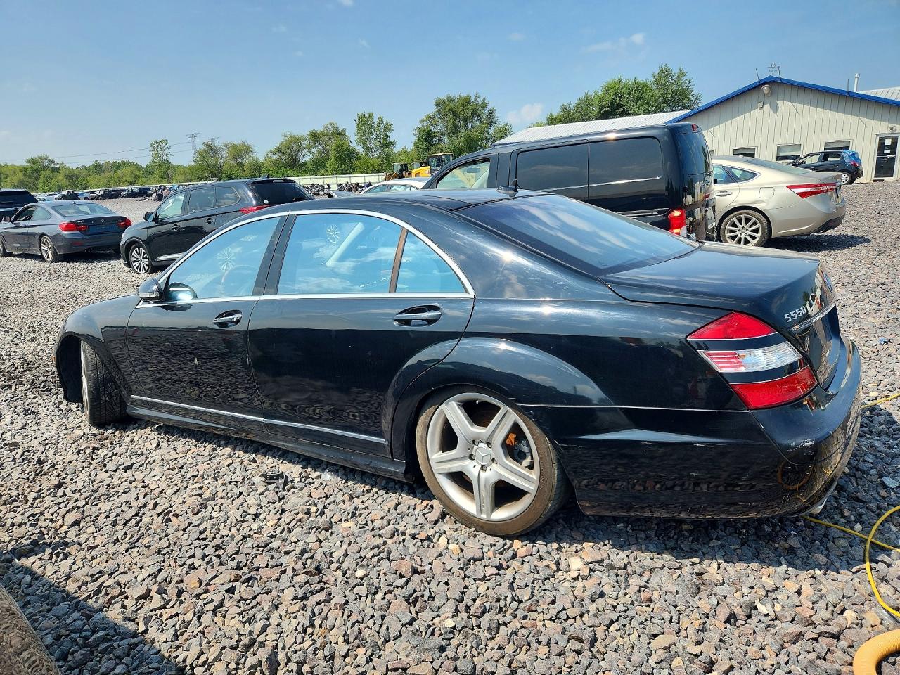 2008 Mercedes-benz S 550 4matic Black vin: WDDNG86XX8A184931