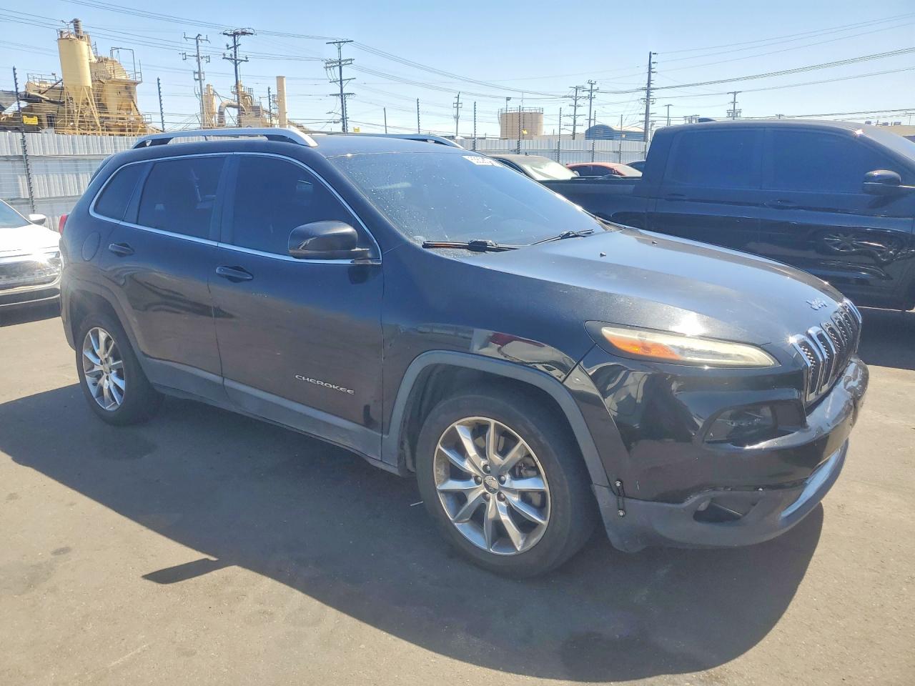 2014 Jeep Cherokee Limited Black vin: 1C4PJLDS7EW158574