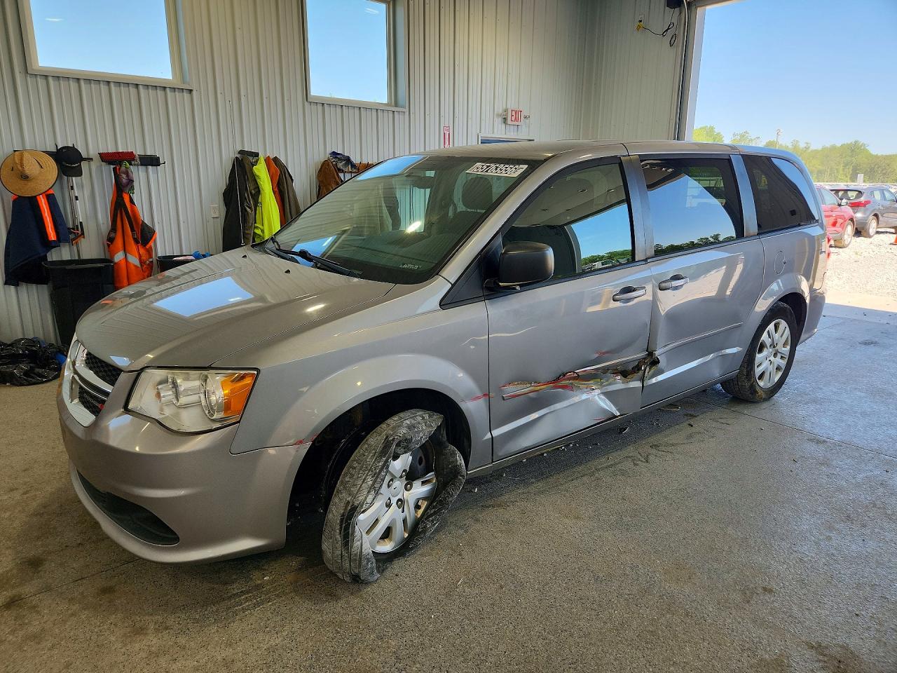 2015 Dodge Grand Caravan Se Silver vin: 2C4RDGBG6FR549991