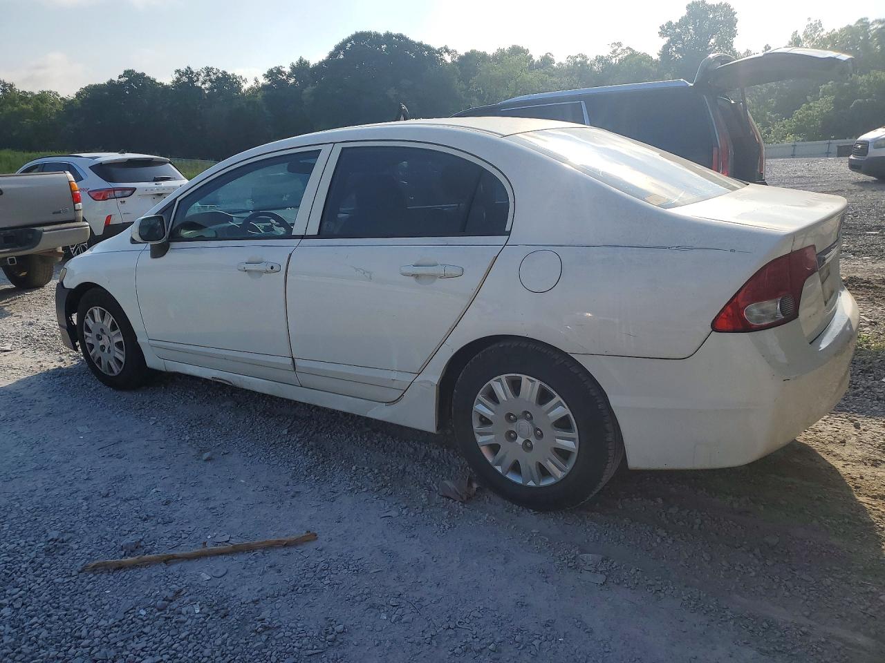 2010 Honda Civic Vp White vin: 19XFA1F35AE084775