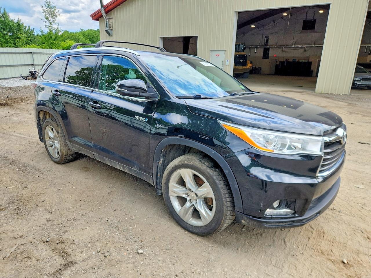 2015 Toyota Highlander Hybrid Limited Black vin: 5TDDCRFH2FS012389
