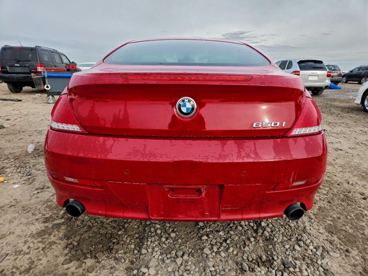 2010 Bmw 650 I Red vin: WBAEA5C50ACV93752