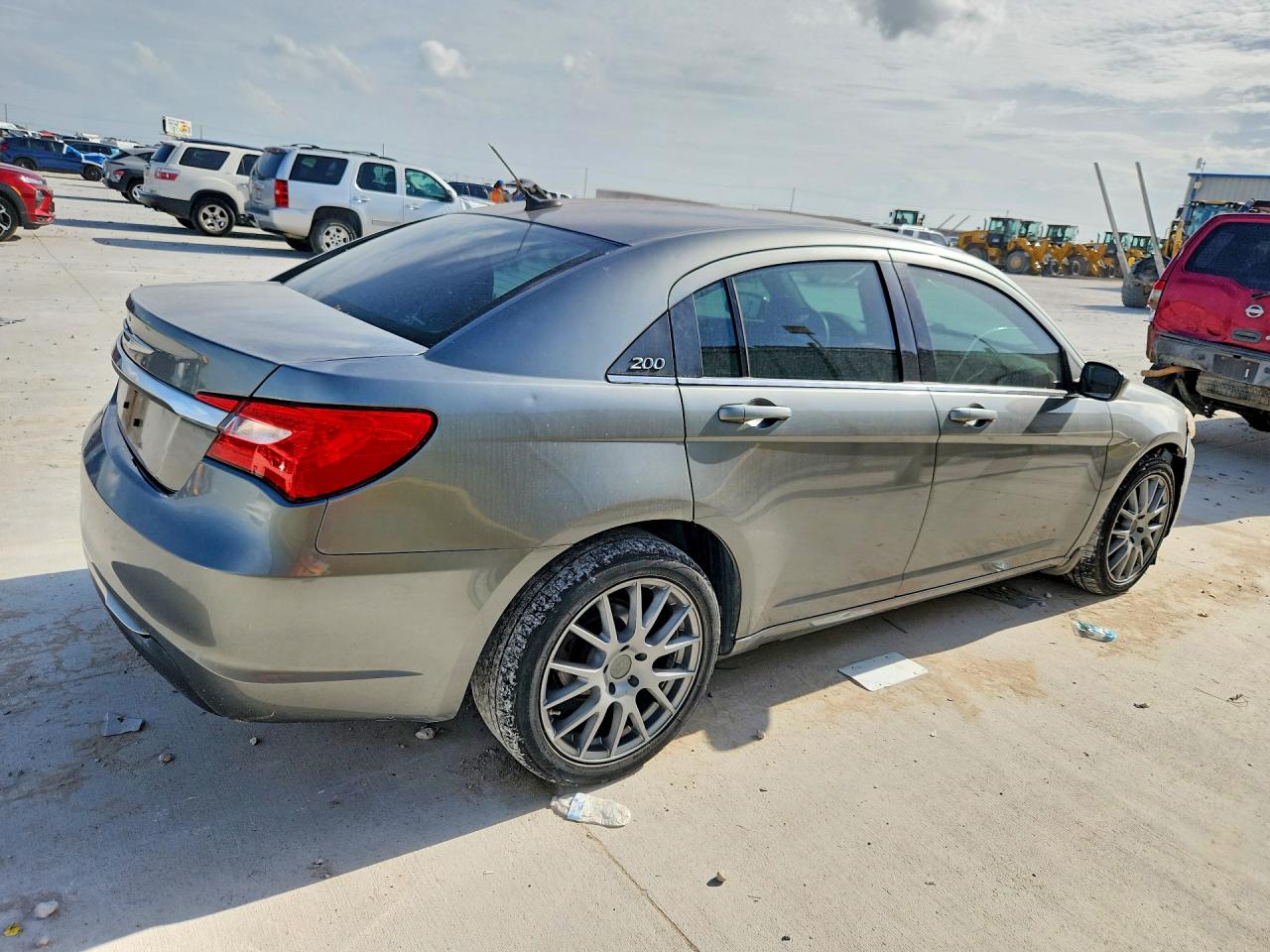 2012 Chrysler 200 Lx Gray vin: 1C3CCBAB5CN262186