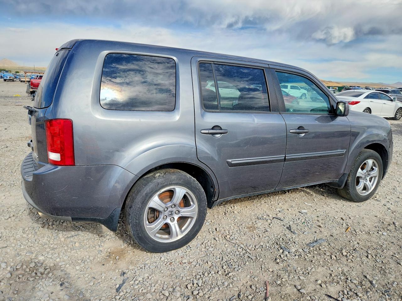 2012 Honda Pilot Ex Gray vin: 5FNYF4H42CB004315