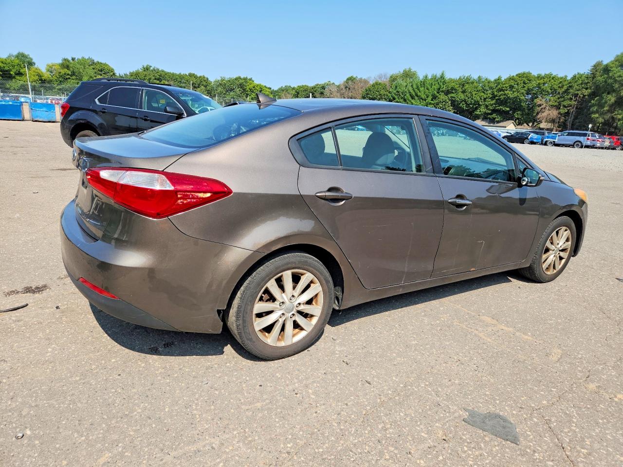2014 Kia Forte Lx Brown vin: KNAFX4A6XE5101960