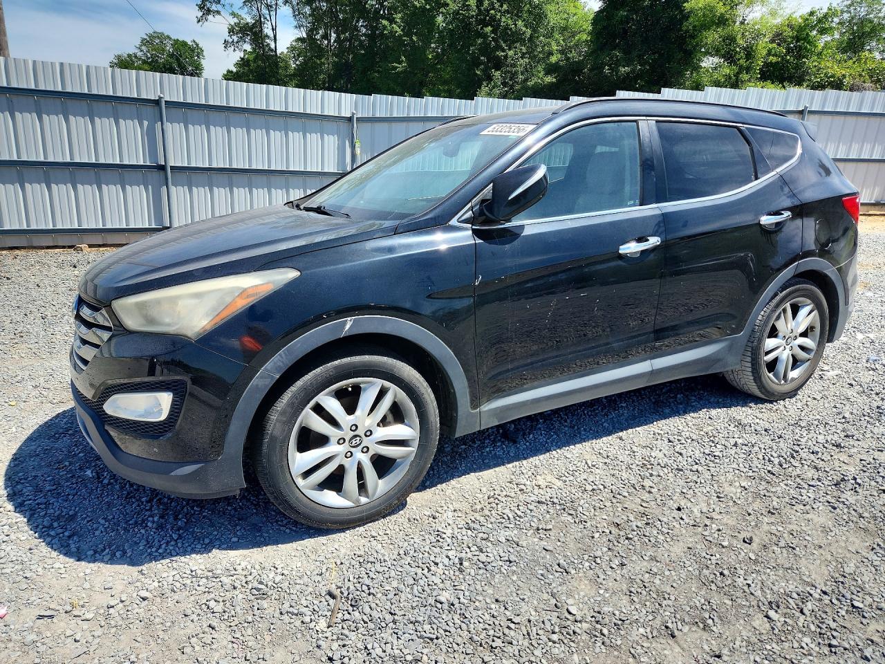 2013 Hyundai Santa Fe Sport 2.0t Black vin: 5XYZU3LA0DG082846