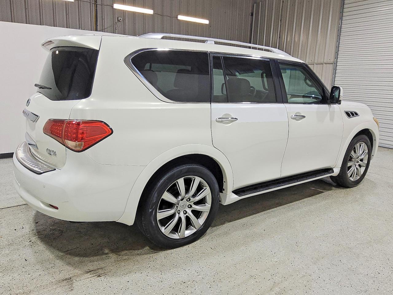 2012 Infiniti Qx56 Base White vin: JN8AZ2NE2C9023374