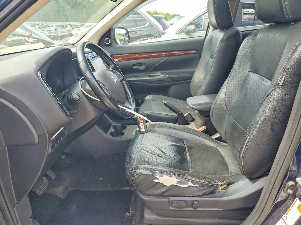 2014 Mitsubishi Outlander Se Синий vin: JA4AZ3A32EZ013785