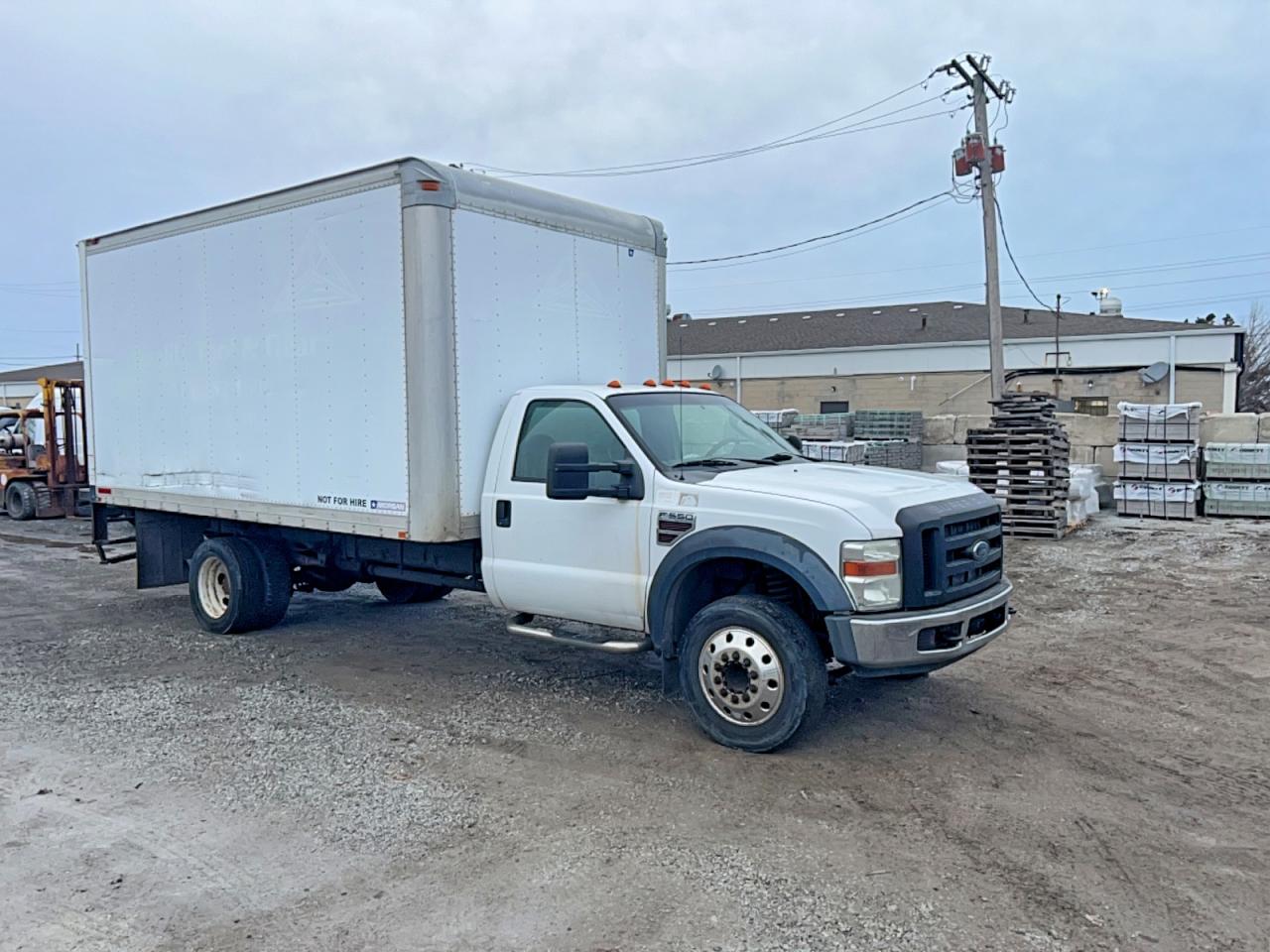 2008 Ford F550 Super Duty White vin: 1FDAF56R78EA75715