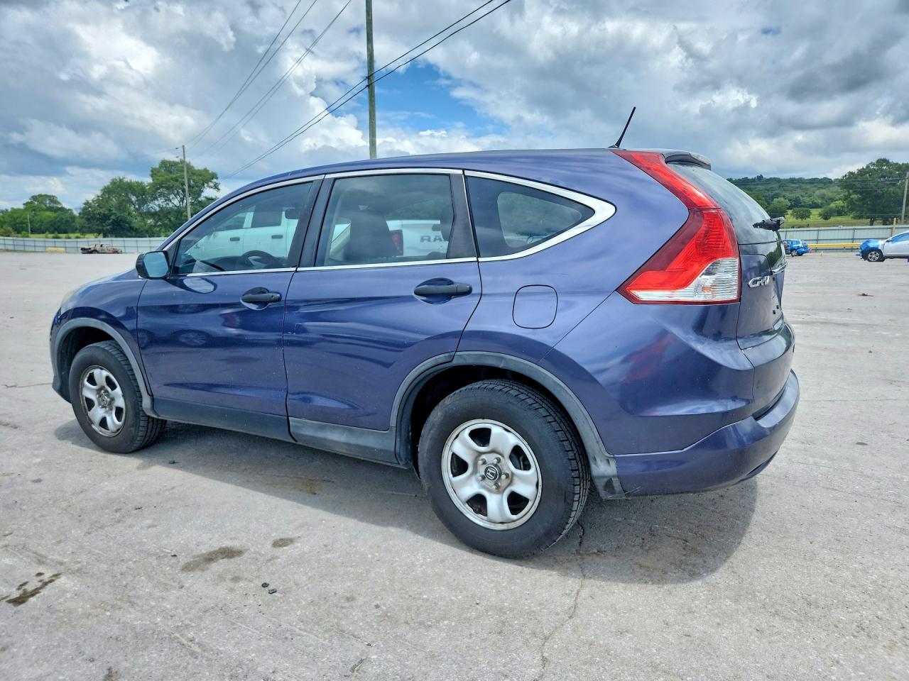 2014 Honda Cr-v Lx Blue vin: 3CZRM3H34EG701469