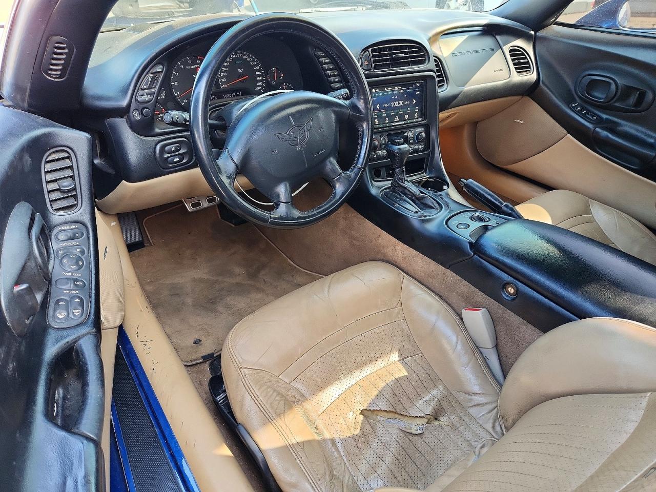 2002 Chevrolet Corvette Blue vin: 1G1YY32G825109361