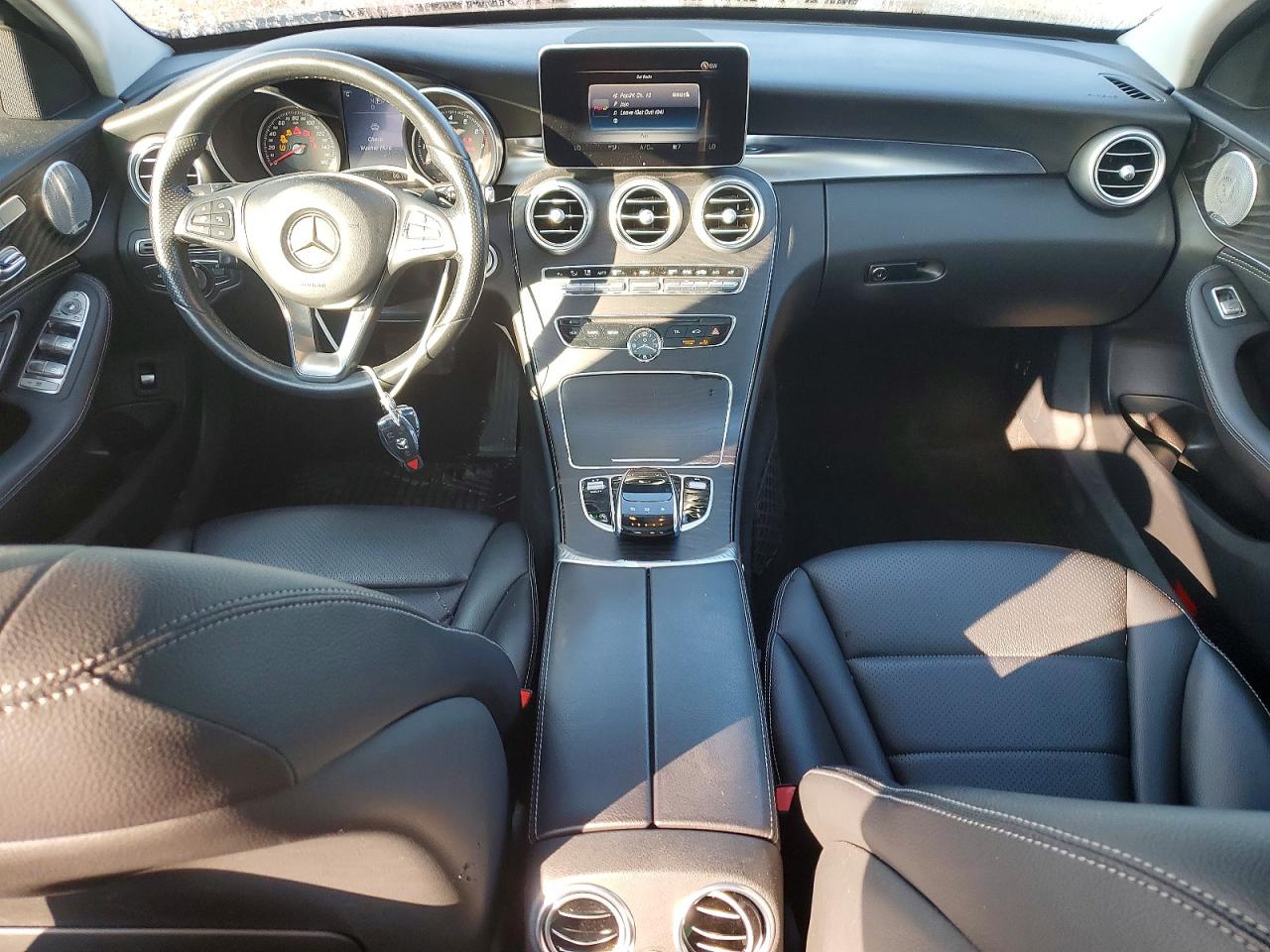 2015 Mercedes-benz C 300 4matic Black vin: 55SWF4KB6FU056676