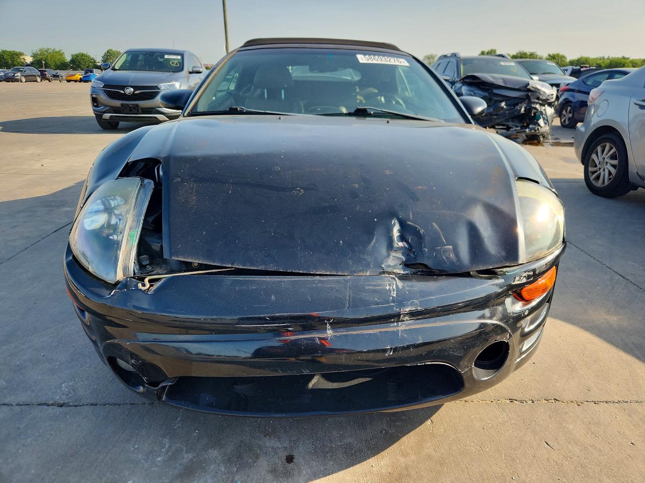 2003 Mitsubishi Eclipse Spyder Gts Black vin: 4A3AE75HX3E012402