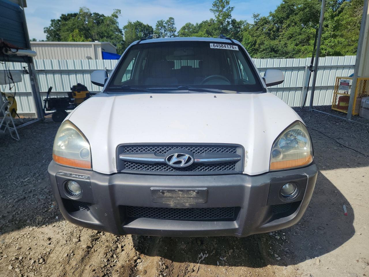 2007 Hyundai Tucson Se Белый vin: KM8JN72D27U545369