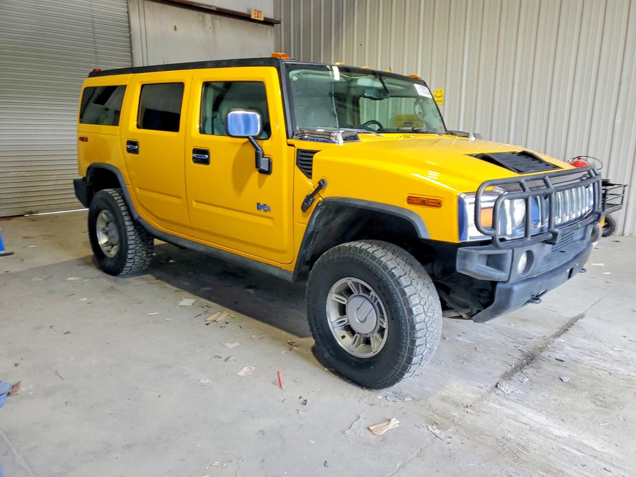 2003 Hummer H2 Yellow vin: 5GRGN23U83H141588