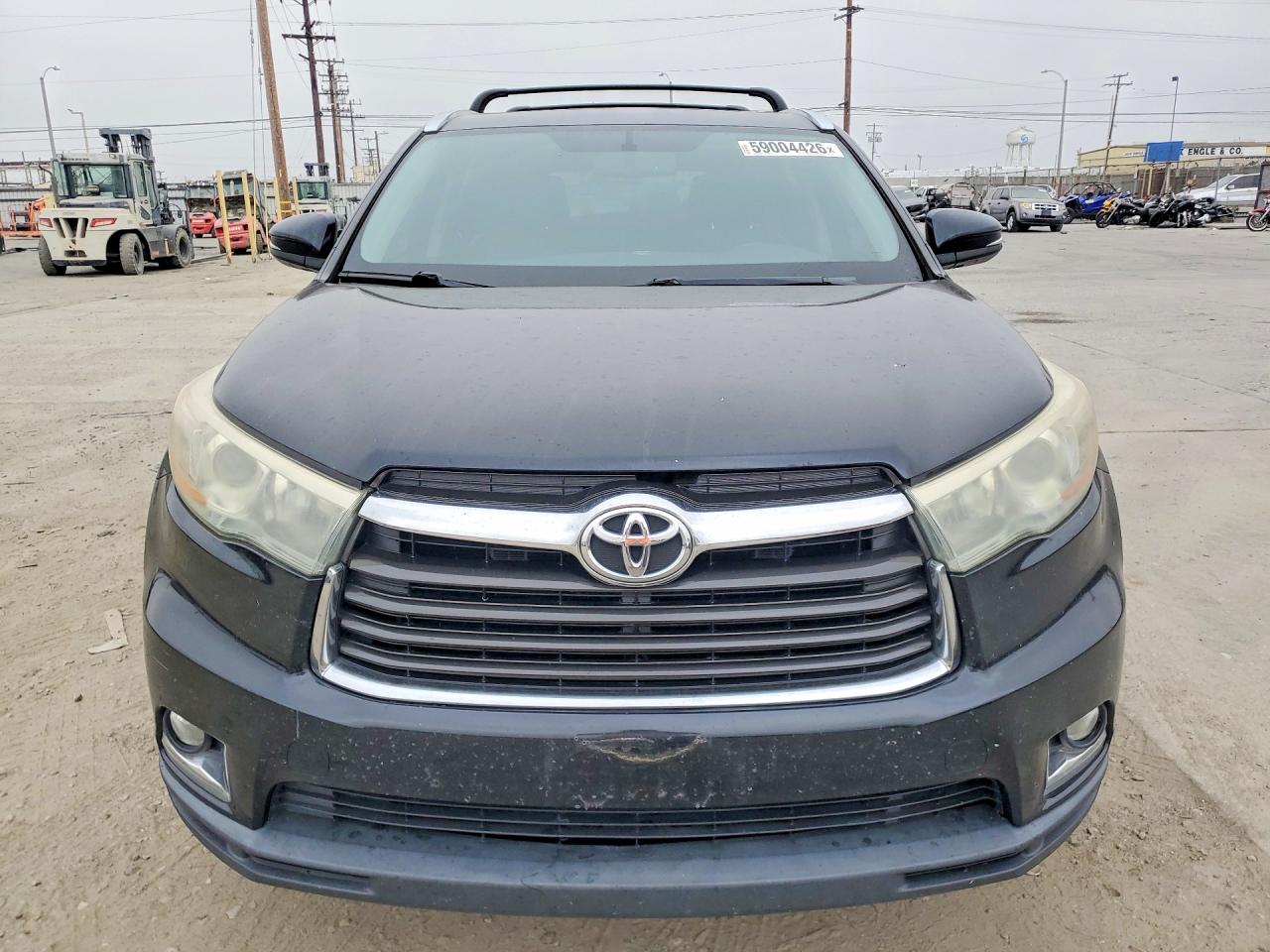 2015 Toyota Highlander Limited Black vin: 5TDDKRFH0FS145543