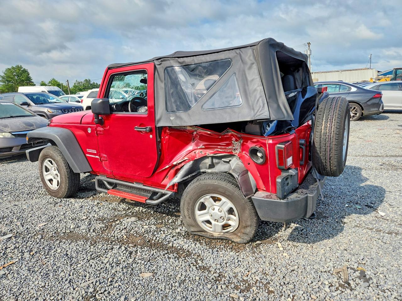 2011 Jeep Wrangler Sport Red vin: 1J4AA2D16BL583735