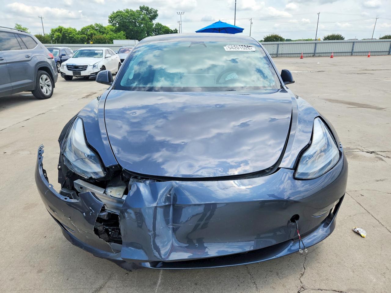 2023 Tesla Model 3 Серый vin: 5YJ3E1EA7PF618756