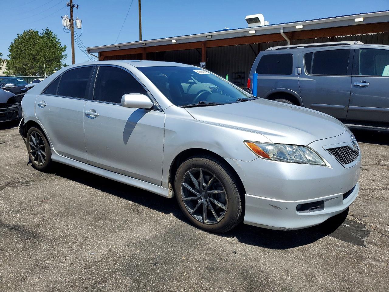 2007 Toyota Camry Se V6 Silver vin: 4T1BK46K37U032328
