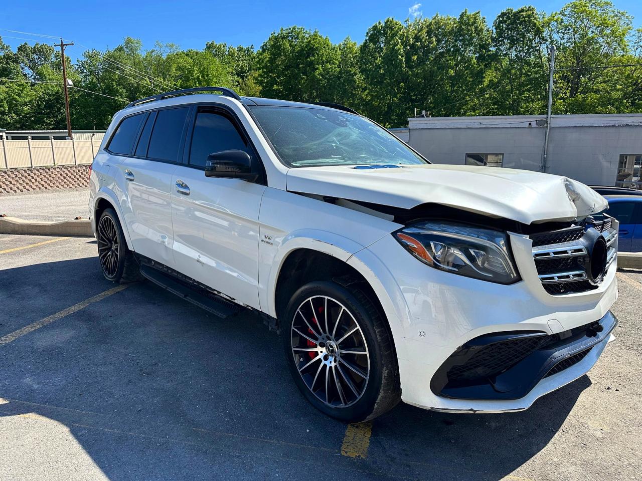 2018 Mercedes-benz Gls 63 Amg 4matic Белый vin: 4JGDF7FE8JA999812