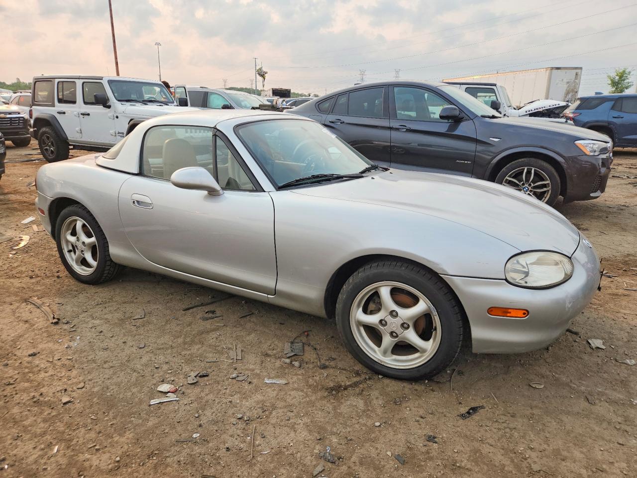 1999 Mazda Mx-5 Miata Silver vin: JM1NB3539X0103013