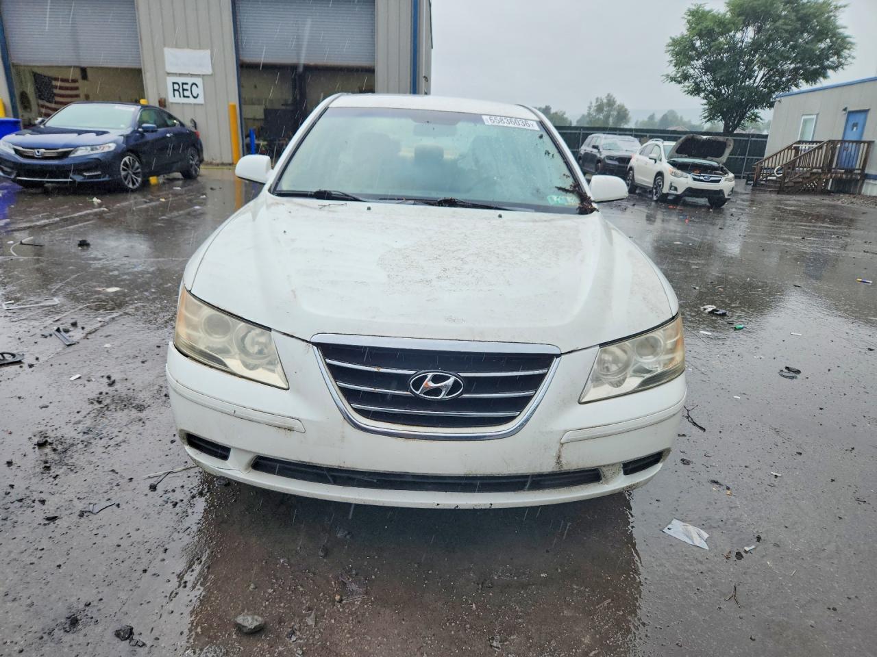 2009 Hyundai Sonata Gls White vin: 5NPET46C39H530565