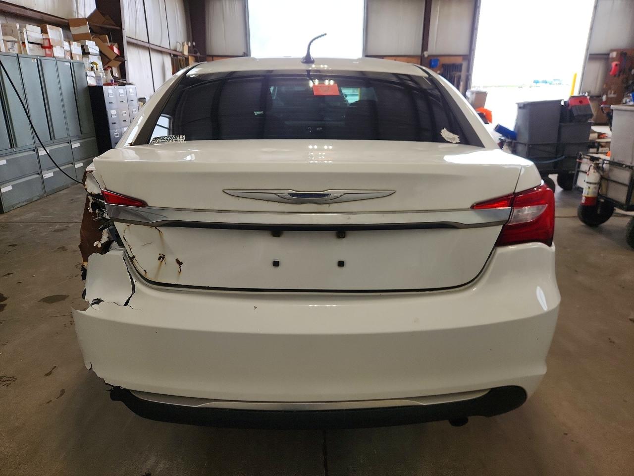 2013 Chrysler 200 Lx White vin: 1C3CCBABXDN512510