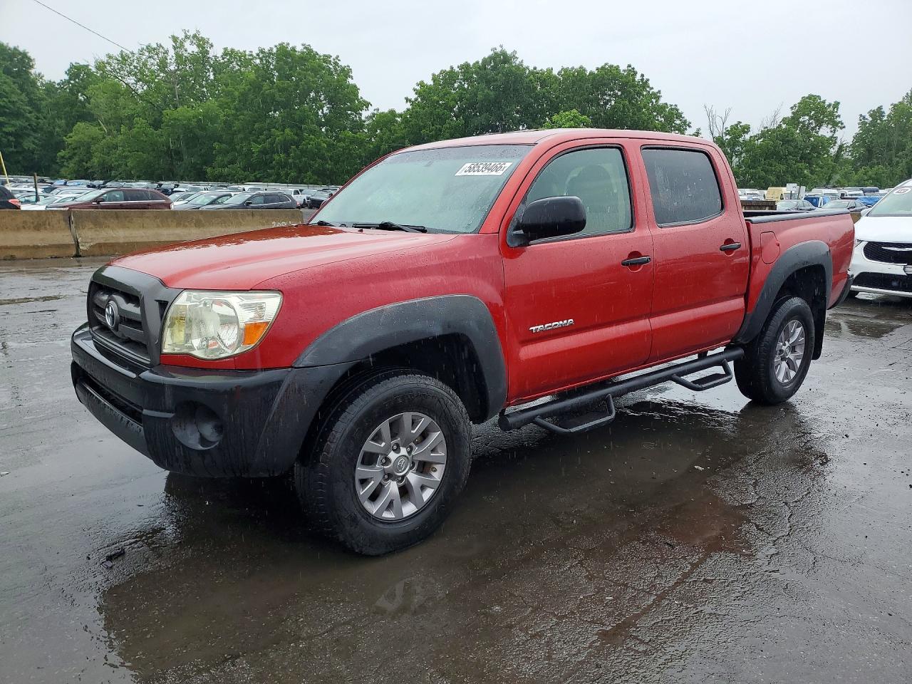 2009 Toyota Tacoma Double Cab Prerunner Красный vin: 3TMJU62N99M077691