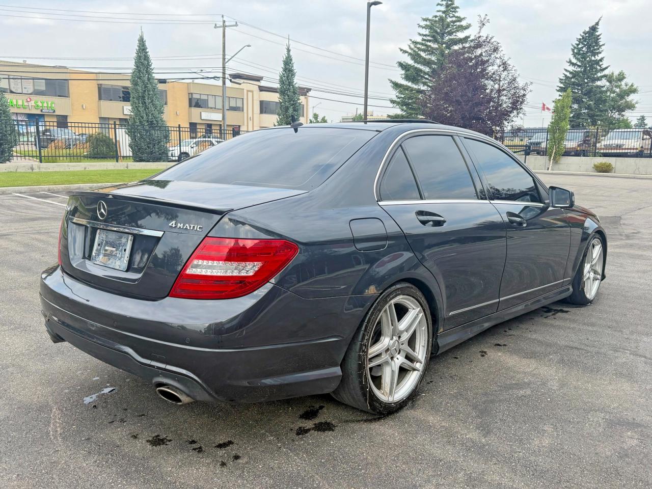 2013 Mercedes-benz C 350 4matic Black vin: WDDGF8JBXDA798184