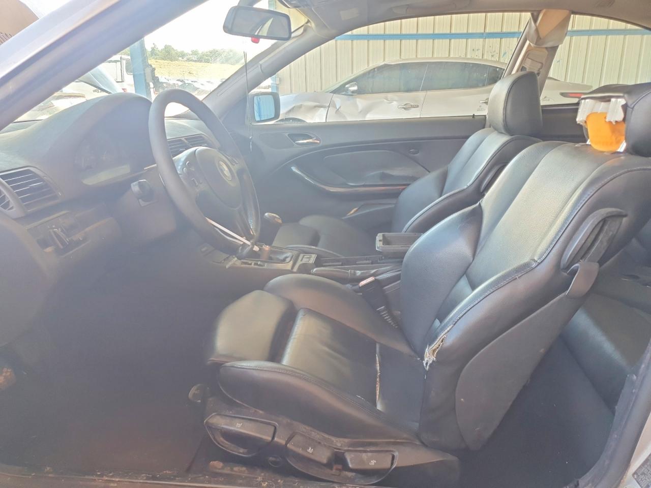2001 Bmw 325 Ci Silver vin: WBABN33421JW49639