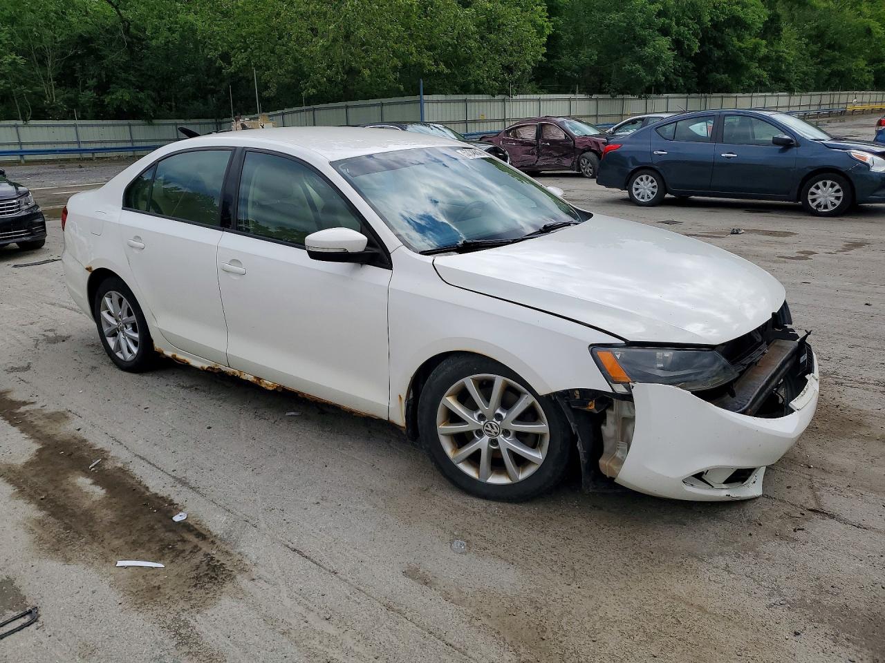 2011 Volkswagen Jetta Se Белый vin: 3VWDZ7AJ4BM354656