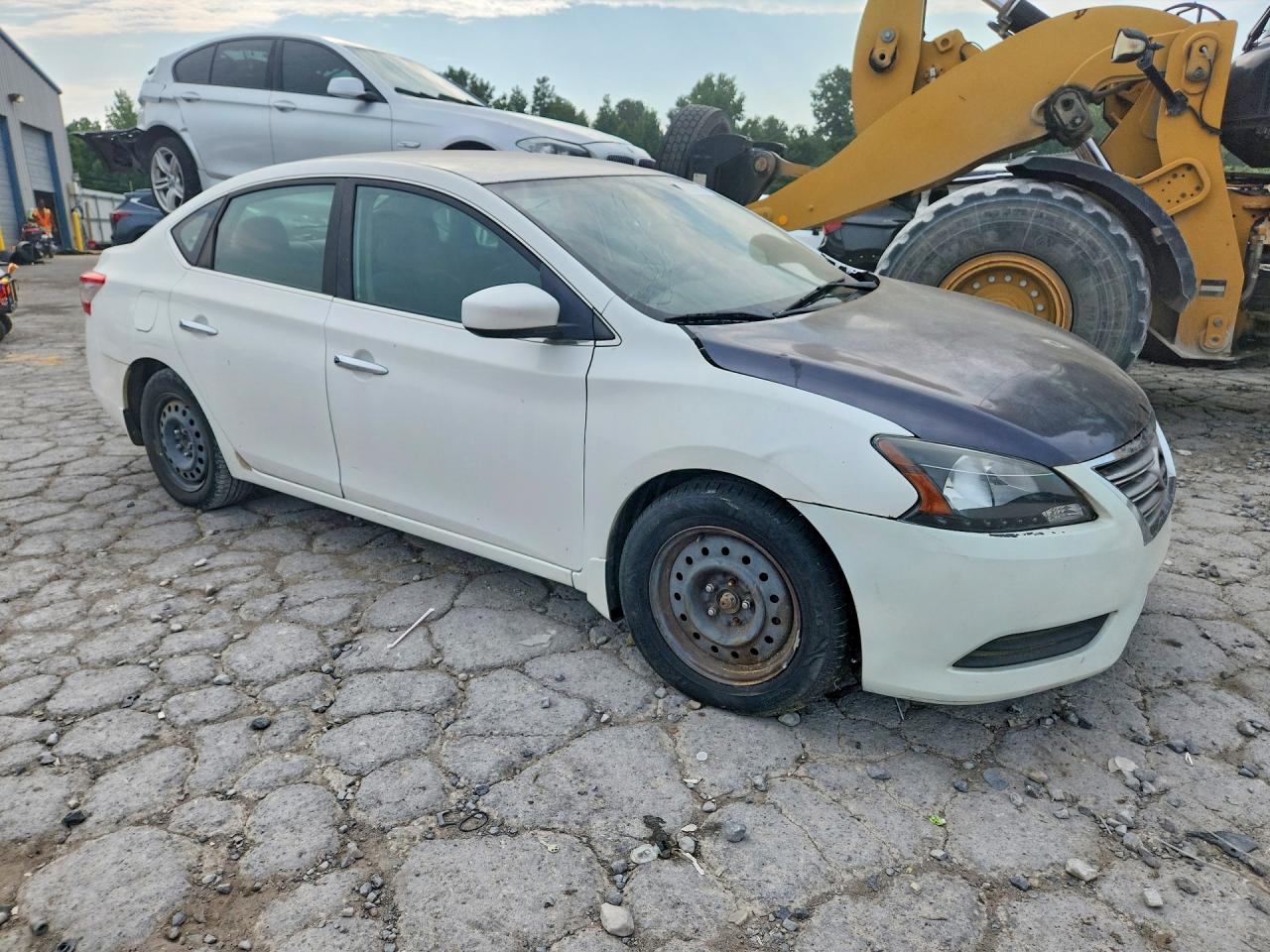 2013 Nissan Sentra S White vin: 3N1AB7AP3DL709200