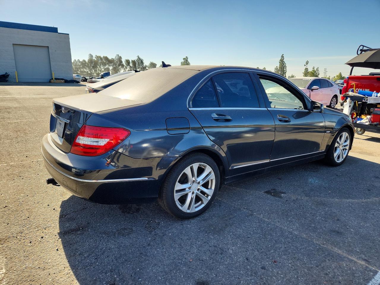 2012 Mercedes-benz C 250 Gray vin: WDDGF4HB0CR235773