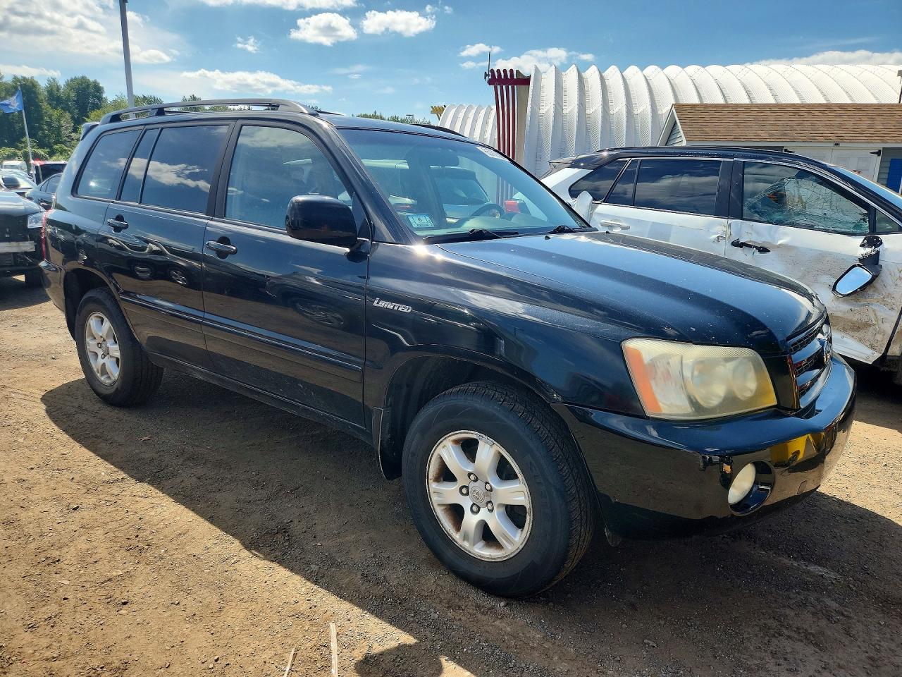 2003 Toyota Highlander Limited Black vin: JTEHF21A530136208